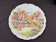 ROYAL OSBORNE Śliczny talerz ozdobny wieś widok 