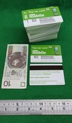 Karty 100 sztuk kolekcjonerskie typu doładowanie tel. 