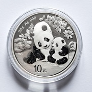 Srebrna moneta CHIŃSKA PANDA 2024 30g srebra Srebro Chinese