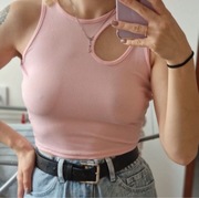 Top różowy/ pudrowy różowy xs/s