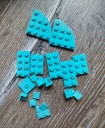 Turkusowe klocki LEGO 