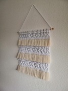Makrama wisząca ścienna dekoracja boho natura diy
