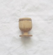 prl kieliszek na jajko, prl drewniana jajcarka, prl pojemnik na jajko