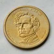 1 dolar 2010 Franklin Pierce Stan !!! bez obiegu !!!