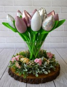 Bukiet 12 tulipanów Glamour. Tulipany bawełniane