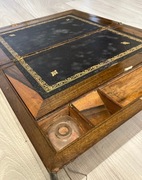 szkło ?uranowe? pultynek sekretarzyk biedermeier sty