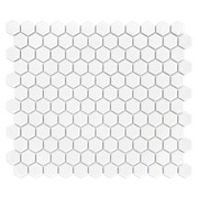 Mozaika Dunin Hexagon White 26x30