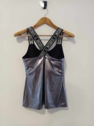 Srebrny top damski marki Misbhv rozmiar M