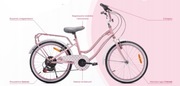 Rowerek różowy 20 cali