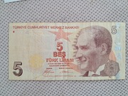 Turcja 5 Lirasi.