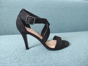 Czarne sandały na obcasie Jenny  Fairy 38 NOWE