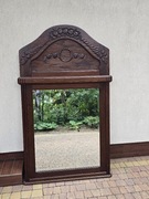 Piękne, stare kryształowe lustro, wiszące