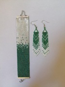 Zestaw biżuterii Handmade Miyuki - kolczyki + bransoletka