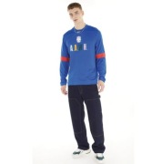 Bluzka koszulka sportowa męska długi rękaw Reebok rozmiar M niebieska logo