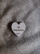 Scrapki drewno serce grawer 4cm 30szt.