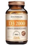 DoctorLife Witamina D3 2000 kości 120 kap. 06/24