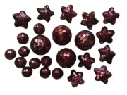 Zestaw dekoracyjny kulki gwiazdki 24 elementy