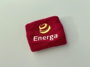 SOLIDNA OPASKA UCISKOWA ENERGA NA RĘKĘ LUB NOGĘ CZERWONA SPORT