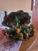 Lesiny motyw koszyk z wikliny 