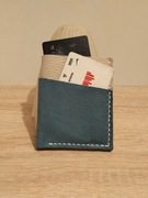 skórzane etui na karty i jakieś drobne rękodzieło 