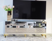 Szafka RTV lustrzana, glamour.