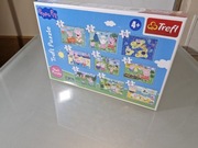 Świnka Peppa Puzzle 9 Układanek 327 Elementów 9w1 Najnowsza Wersja