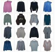 20 x ZESTAW sukienka tunika bluza sweter koszula bluzka Gratis szale R.44