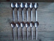 łyżeczka, łyżeczki ABS Rostfrei DDR , dł. 13,5cm, 12 sztuk