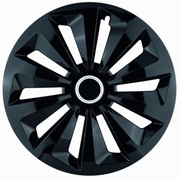 4 kołpaki ozdobne do felg 17 cali JESTIC FOX RING BLACK PRESTIGE