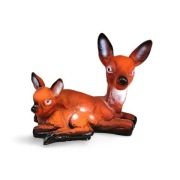 Figura Dekoracja Sarna Leżąca z Maleństwem