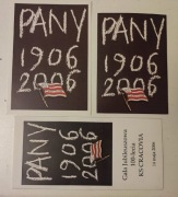 CRACOVIA Kraków KSC kartka pocztowa i dwa foldery jubileusz 100 lat
