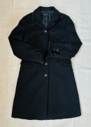 Elegancki czarny płaszcz Napoleone Collezioni (rozm. 38)