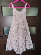 Prześliczna koronkowa sukienka 140 (13)