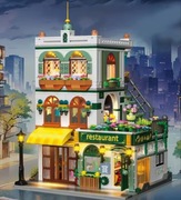 Klocki Dom Restauracja 997 szt. oświetlenie LED Super !!!