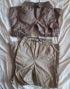 Zestaw 2 par chłopięcych spodni materiałowych w rozmiarze 122.