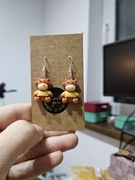 Kolczyki z krowami krówki 