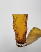Ostrea Rock Glass Vase Amber  Hein Studio