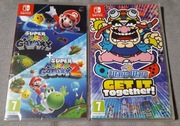 3 gry Switch - Super Mario Galaxy 1 i 2 + WarioWare: Get It Together - nowe