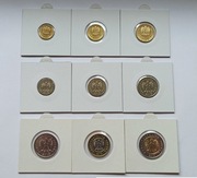 Komplet monet obiegowych 2015 w holderach - stan UNC