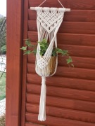 Kwietnik makrama boho styl