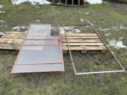 Drzwi przeszklone witryna z ramą