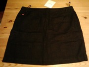 Jackpot Cottonfield / len czarna mini spódnica, r. 40