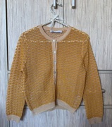 ZARA sweter pomarańczowy odpinany na guziki S