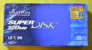 10 PAK IMATION SUPERDISK 120MB FABRYCZNY KARTONIK