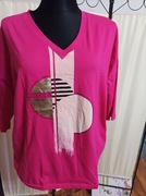 Bluzka damska bawełniana koła oversize 