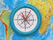 Prezent dla Podróżników, Zegar Róża Wiatrów, jeziora Mazury morze żagle