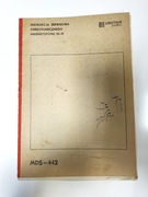 Oryginalna instrukcja serwisowa magnetofonu MDS 442 ,,szuflada" DIORA
