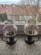 Cynowe lampiony 2sztuki.