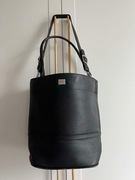 Torebka damska 100% Skóra MILATE Shopper Czarny