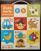 Duże karty kontrastowe CzuCzu - 24 ilustracje